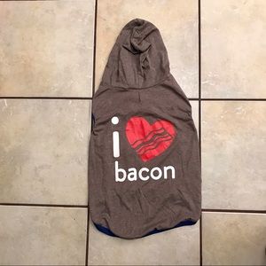 NWOT Top Paw Dog I Love Bacon Jacket XL